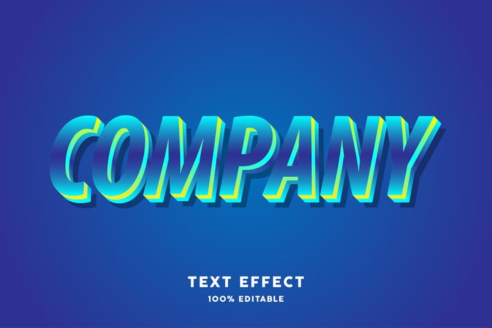 Modern gradient unique text style
