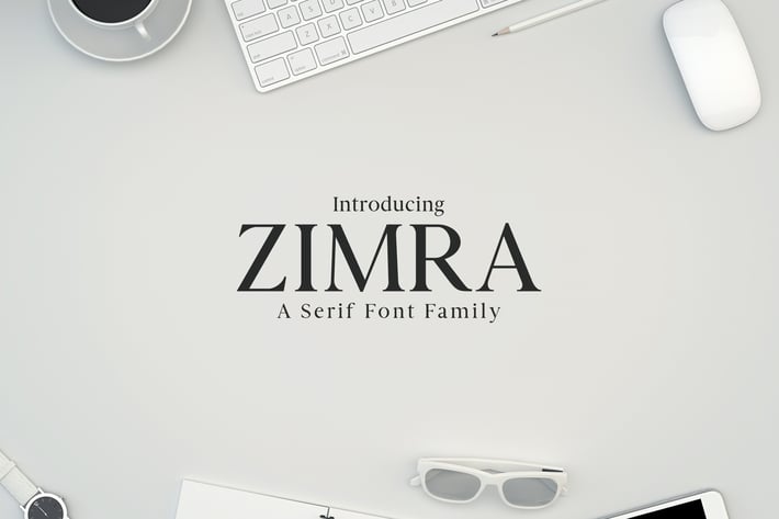 Zimra Serif Fonts Family Pack
