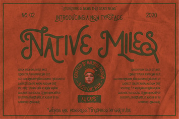 Native Miles - Vintage Fonts