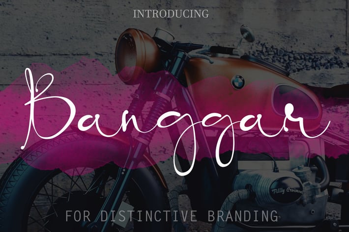 Banggar - Signature Font