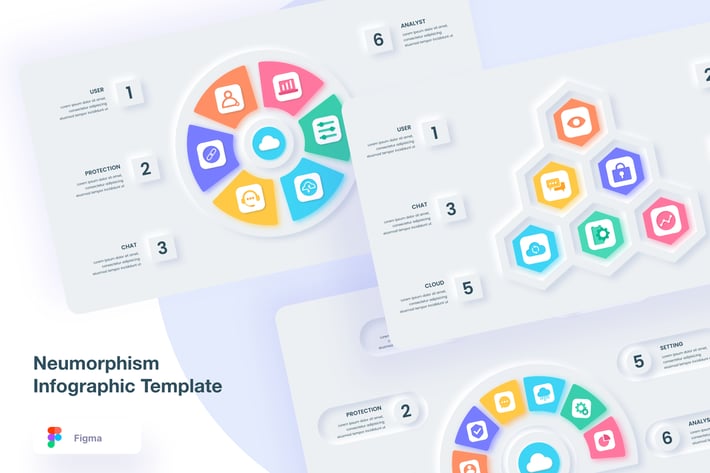 Neumorphism Infographic Template