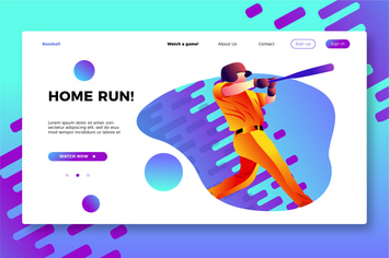 Baseball - Banner & Landing Page