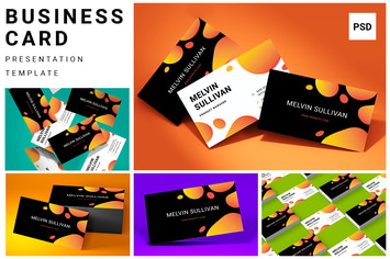 Business cards mockup set