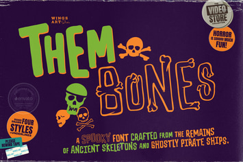 Them Bones: A Fun Novelty Font for Halloween