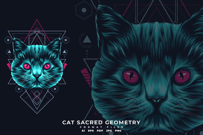 CAT SACRED GEOMETRY