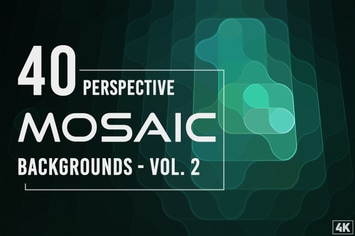 40 Perspective Mosaic Backgrounds - Vol. 2