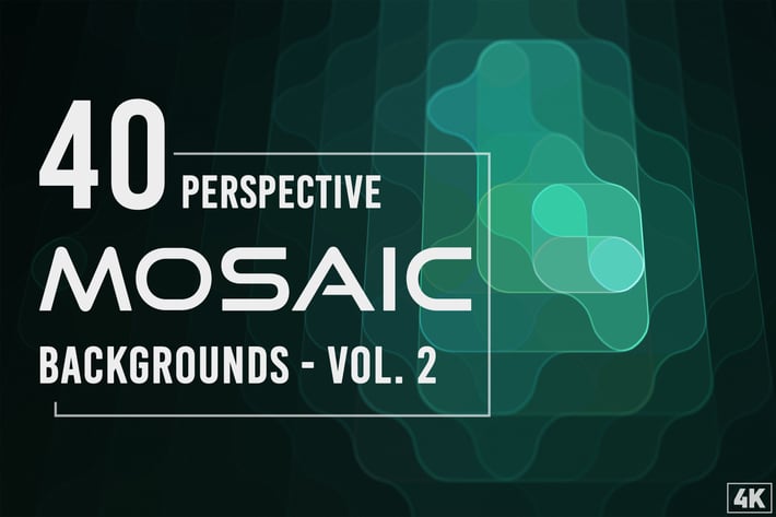 40 Perspective Mosaic Backgrounds - Vol. 2