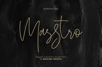Masstro Signature Typeface