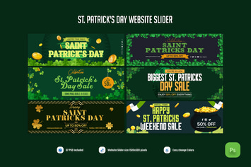 St. Patrick's Day Website Slider