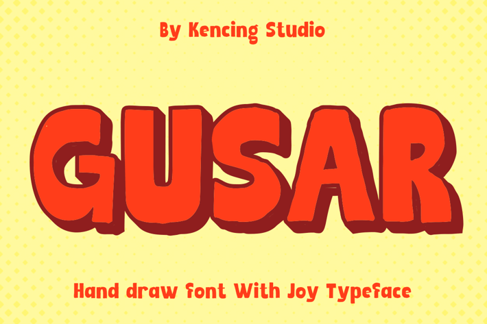 Gusar - Retro Sans Display + Extrude
