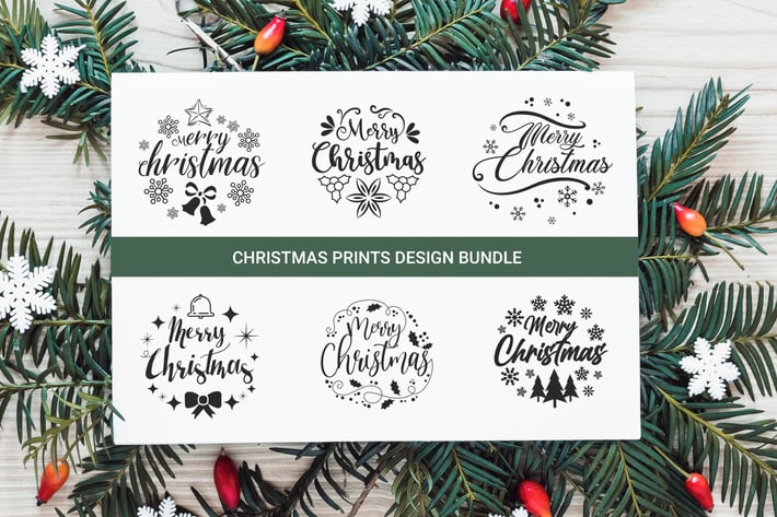 Christmas Typography Set