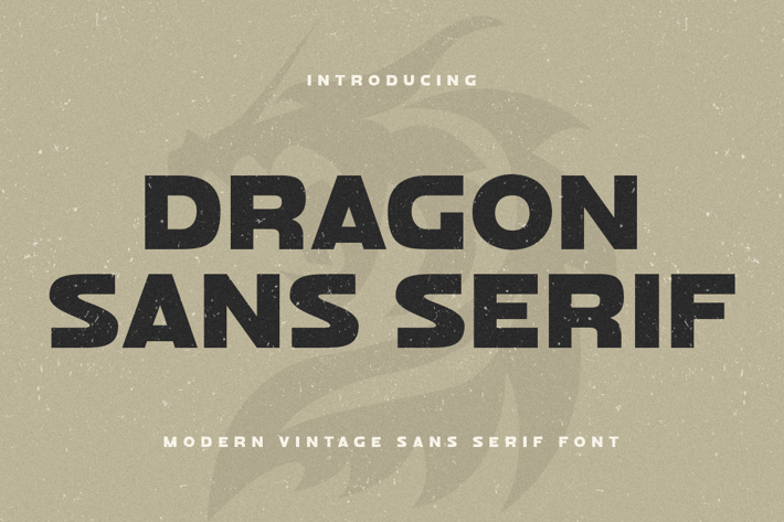 Dragon Sans Serif - Modern Vintage Sans Serif Font