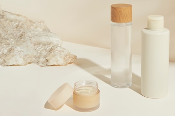 Set of skin care package mockup design