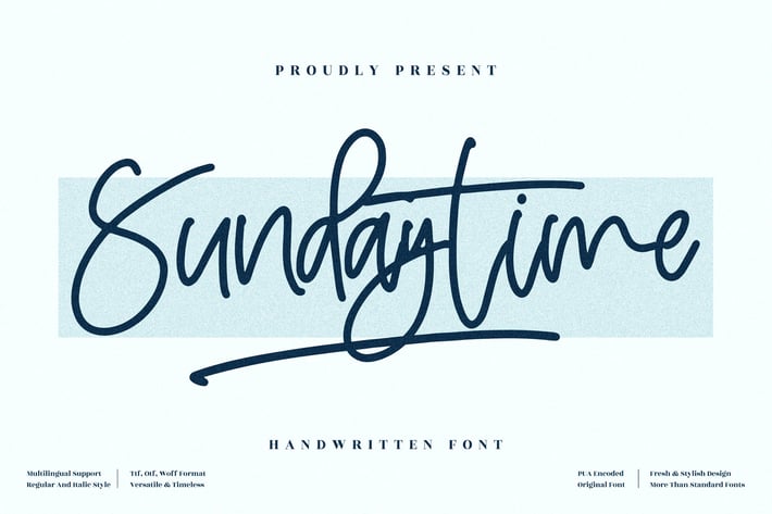 Sundaytime Monoline Signature