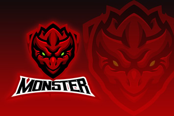 Monster Lizard Esport Logo Design