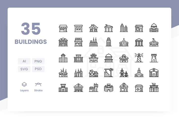 Buildings - Icons Pack