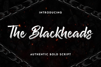 The Blackheads - Authentic Bold Script