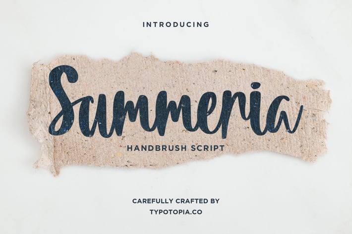 Summeria Handbrush Script Font