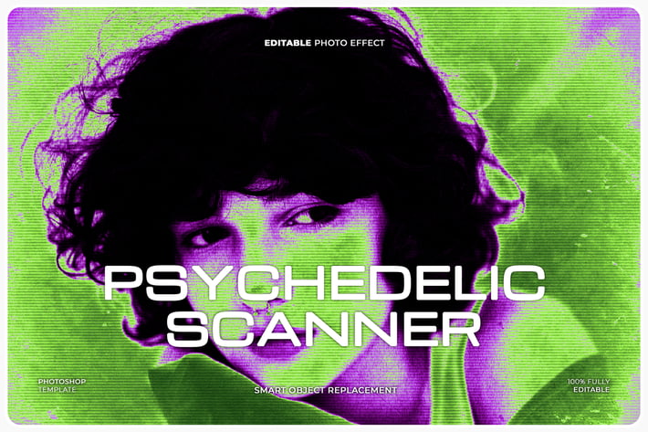 Psychedelic Scanner Photo Effect