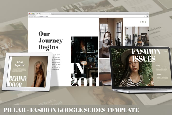 Pillar - Fashion Google Slides Template