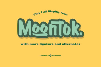 Moontok - Play Full Display Font