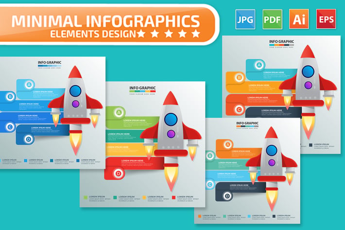 Rocket Infographics design