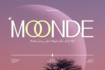 Moonde – A Luxury and Elegant Sans Serif Font