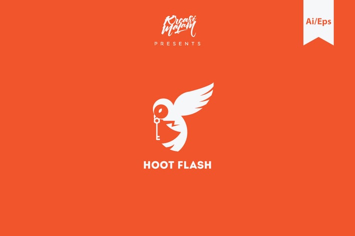 Hoot Flash Logo Template