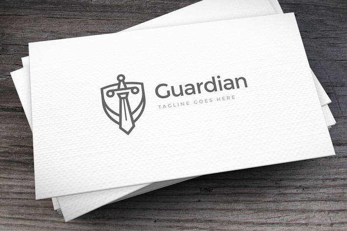 Guardian Lawyer Logo Template