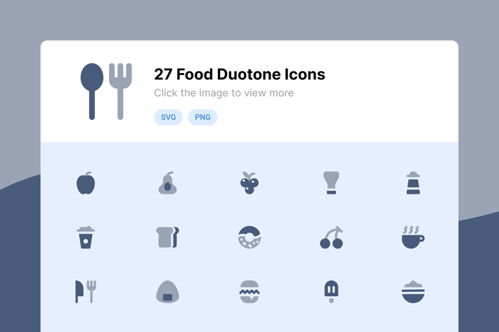 Food Duotone Icons