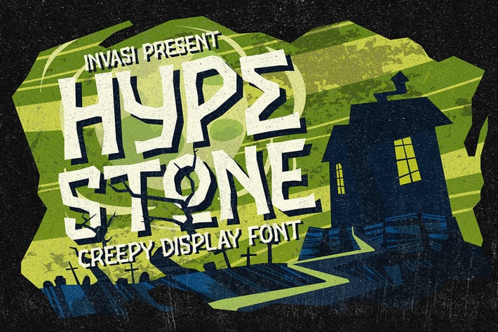 Hypestone - Spooky Display Font