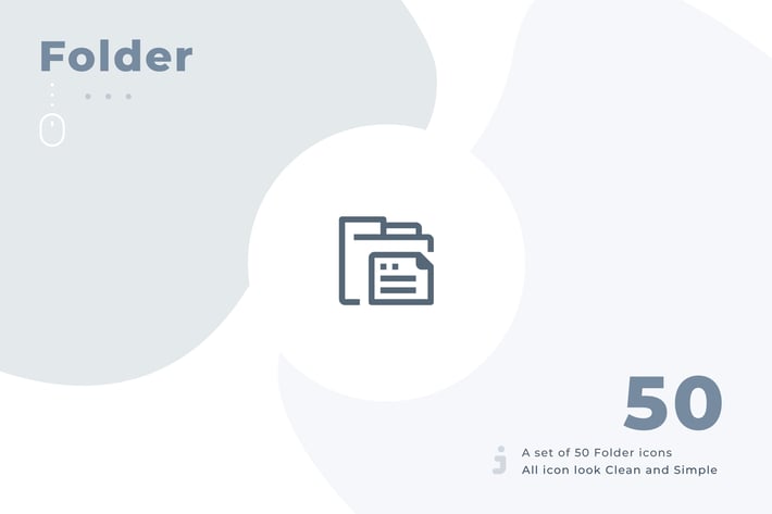 50 Folder icon set - Material