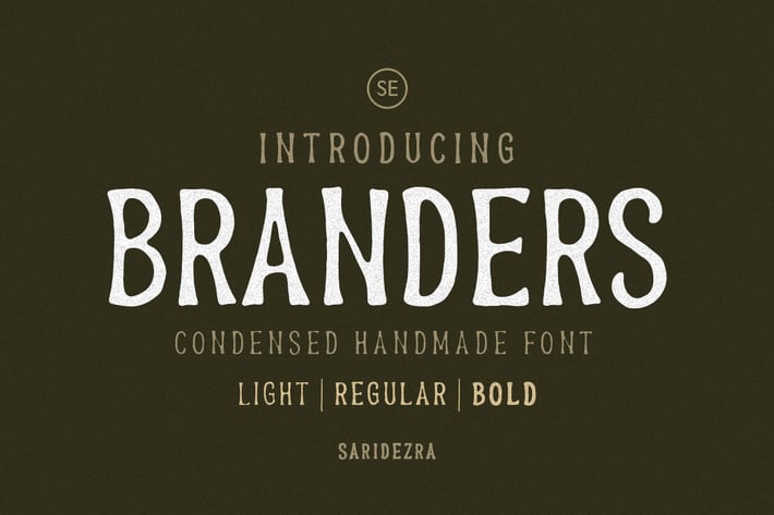 Branders - Condensed Handmade Font