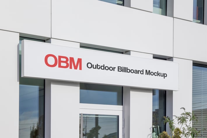 Outdoor Advertising Billboard Mockup #1