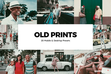 20 Old Prints Lightroom Presets & LUTs