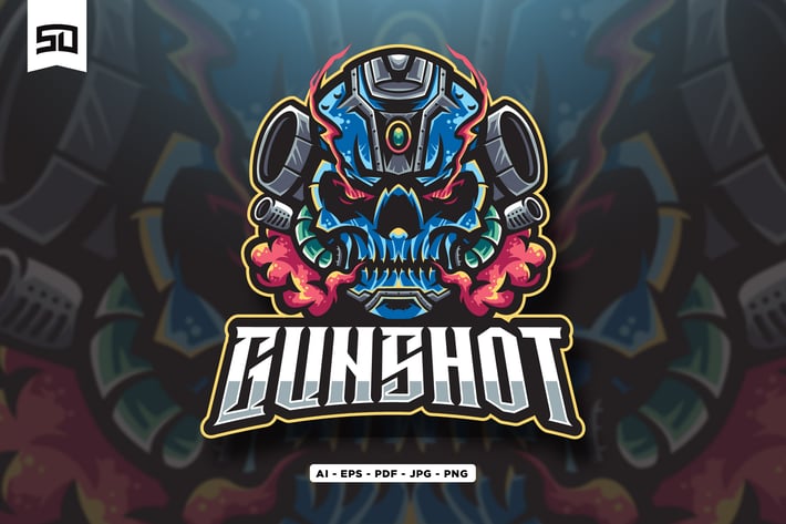 Weapon Robot Logo Mascot Design