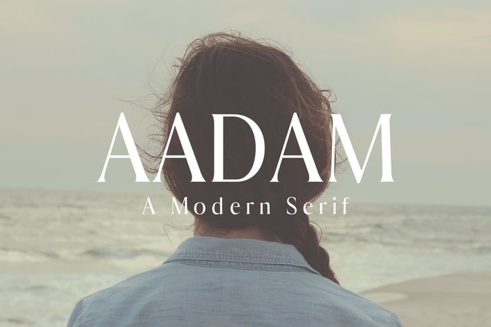 Aadam A Modern Serif Fonts Family