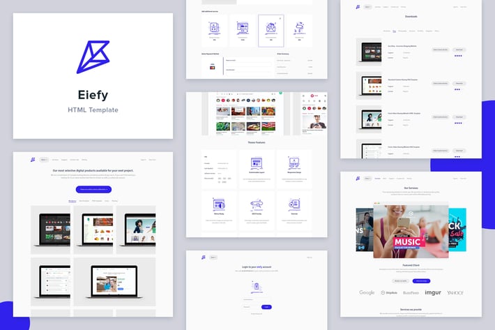 Eiefy: HTML Template for Selling Digital Items