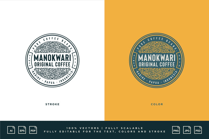 Coffee Logo - Manokwari Original Coffee