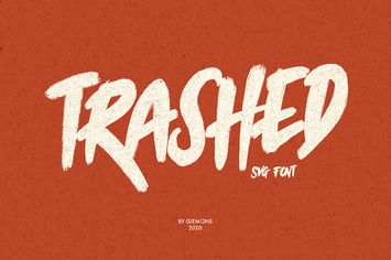 Trashed Typeface