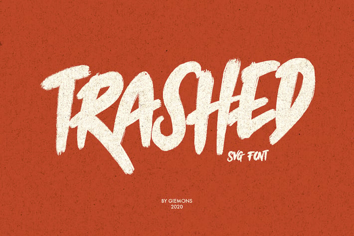 Trashed Typeface