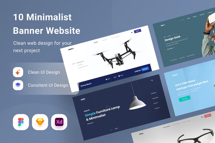 Minimalist Banner Website