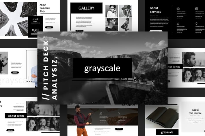 Grayscale Business Powerpoint