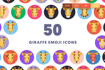 50 Giraffe Emoji Icons