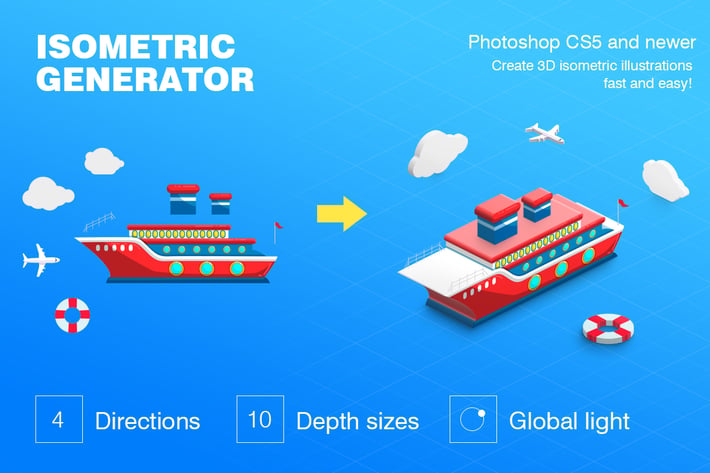 Isometric Illustration - 3D Generator