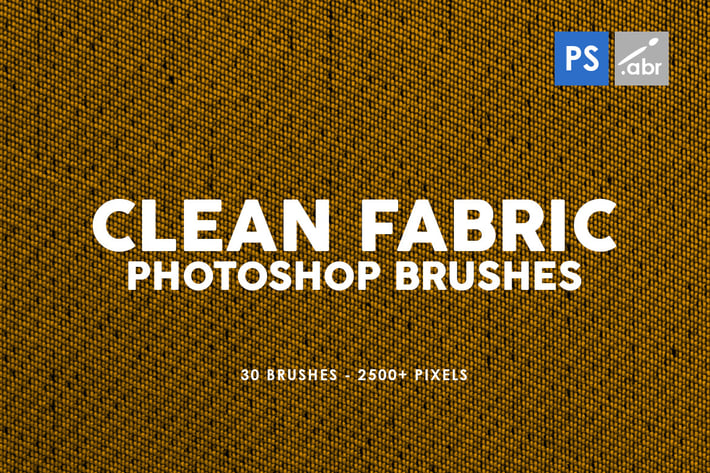30 Clean Fabric Photoshop Stamp Brushes