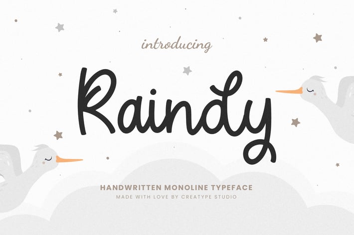 Raindy Monoline Business Font