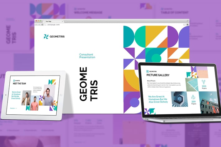 Geometris - Geometric Google Slides Template