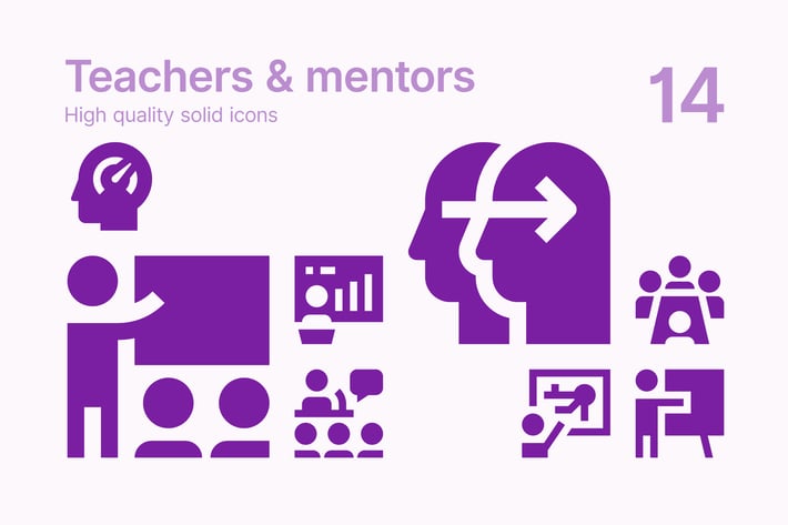 Teachers & Mentors Icons
