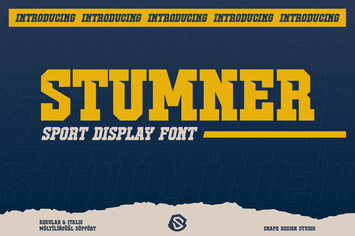 Stumner - Sport Display Font